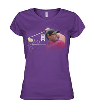 Load image into Gallery viewer, Tiger Wood Golf Lovers Autograph Shirt Ladies V-Neck