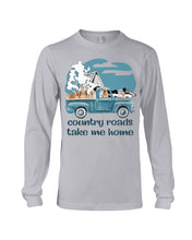 Load image into Gallery viewer, Country Road Golden Retriever Unisex Long Sleeve