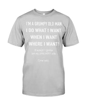 Load image into Gallery viewer, Grumpy Old Man January Wife Black Quote T-Shirt Guys Tee