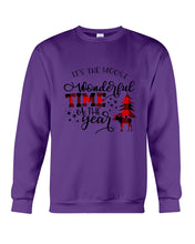 Load image into Gallery viewer, Funny Moose Wonderful Time Christmas Gift For Family Sweatshirt