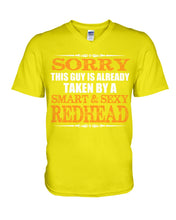 Load image into Gallery viewer, Redhead Morning Person December 25Th Christmas Gift Guys V-Neck