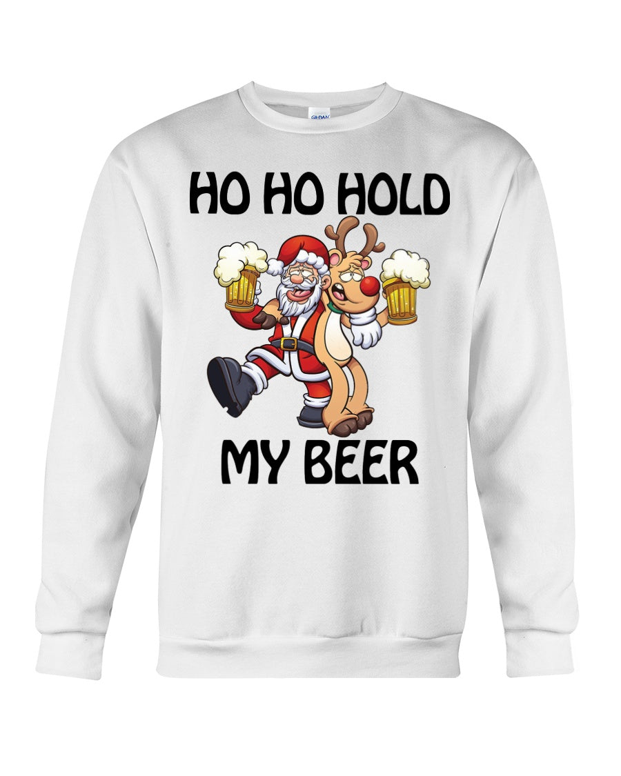 Santa Claus Funny Hold My Bear Christmas Gift For Friends Sweatshirt