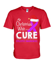 Load image into Gallery viewer, Epilepsy Awareness - My Christmas Wish Is A Cure Guys V-Neck