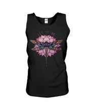 Load image into Gallery viewer, Let It Be Dragonfly Lotus Unisex Tank Top