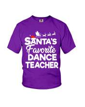 Load image into Gallery viewer, Santa Dance Teacher Christmas Shirt Youth Tee