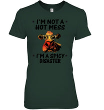 Load image into Gallery viewer, Heifer Not A Hot Mess Spicy Disaster Funny Quote Tee Ladies Tee