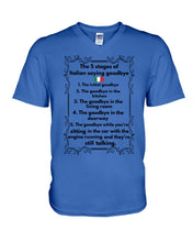 Load image into Gallery viewer, Italian Say Goodbye Funny Tee Guys V-Neck