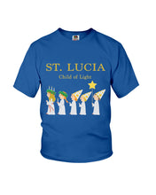 Load image into Gallery viewer, St Lucia Child Of Light God Jesus Christmas Gift Youth Tee