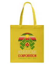 Load image into Gallery viewer, Christmas Nakatomi Corporation 1988 T-Shirt Basketweave Tote Bag