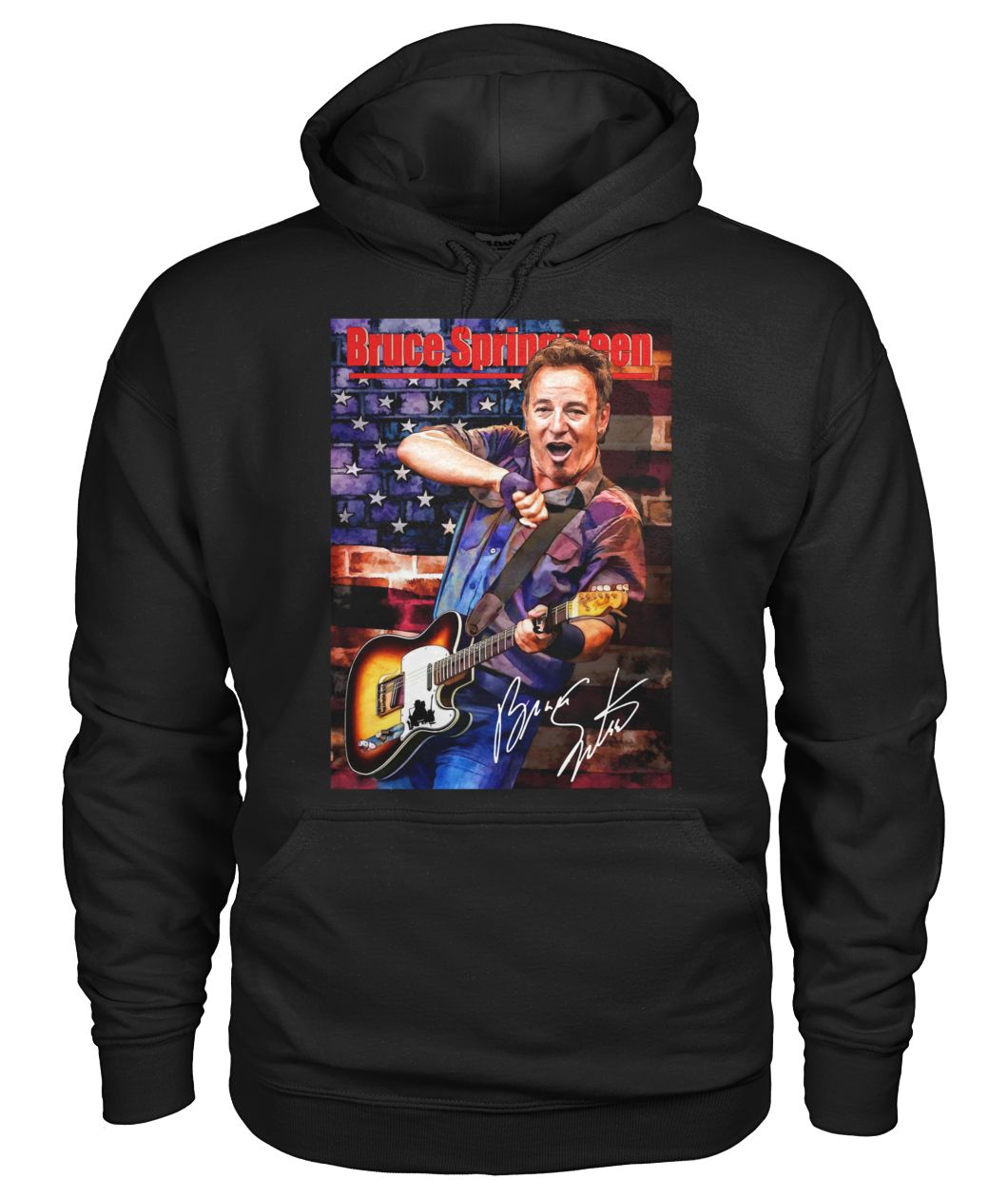 Bruce Springteen Gift For Guitar Fans Black T-Shirt Hoodie