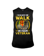 Load image into Gallery viewer, Walked The Walk Vietnam Veteran T-Shirt Unisex Long Sleeve