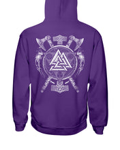 Load image into Gallery viewer, Viking Valknut Viking Pattern Custom T-Shirt Hoodie