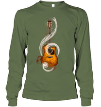 Load image into Gallery viewer, Guitar Note Unisex Long Sleeve