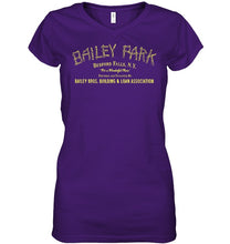 Load image into Gallery viewer, Bailey Park Bedfork Falls Ny Quote Name T-Shirt Ladies V-Neck