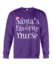 Load image into Gallery viewer, Santa's Favorite Nurse Sweatshirt