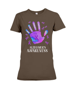 Alzheimers Awareness T-Shirt Ladies Tee