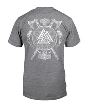 Load image into Gallery viewer, Viking Valknut Viking Pattern Custom T-Shirt Guys Tee