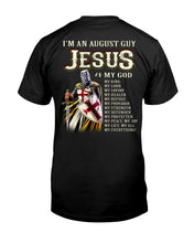 Load image into Gallery viewer, Jesus August My God Horoscope Black T-Shirt Hoodie