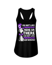 Load image into Gallery viewer, Fibromyalgia Anywhere Break Cancer Spirit T-Shirt Ladies Flowy Tank
