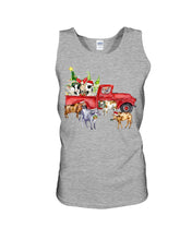 Load image into Gallery viewer, Merry Christmas In Town Cow Lovers Gift For Farmers Unisex Tank Top