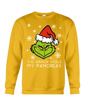 Load image into Gallery viewer, The Grinch Stole My Pancreas Sweatshirt