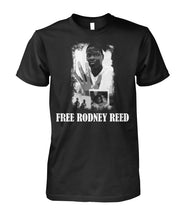 Load image into Gallery viewer, Free Rodney Reed Raise Your Voice 5 Guys Tee