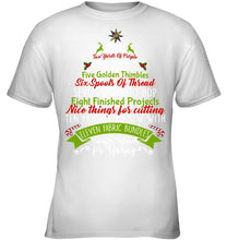 Load image into Gallery viewer, Christmas Tree Eleven Fabric Bundles T-Shirt Youth Tee