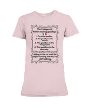 Load image into Gallery viewer, Italian Say Goodbye Funny Tee Ladies Tee