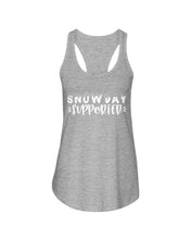 Load image into Gallery viewer, Snow Day Supporter Christmas Gift For Friends Family T-Shirt Ladies Flowy Tank