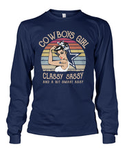 Load image into Gallery viewer, Dallas Cowboys Girl Classy Sassy Unisex Long Sleeve