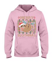 Load image into Gallery viewer, Merry Slothmas Christmas Gift For Kids Family Gift T-Shirt Hoodie