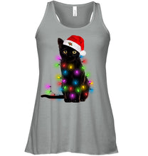 Load image into Gallery viewer, Cat Merry And Bright New Ladies Flowy Tank