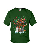 Load image into Gallery viewer, Christmas Tree Cat Lovers Cute Funny T-Shirt Youth Tee