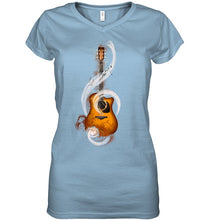 Load image into Gallery viewer, Guitar Note Ladies V-Neck