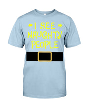Load image into Gallery viewer, Santa Claus I See Naughty People Christmas T-Shirt Guys Tee