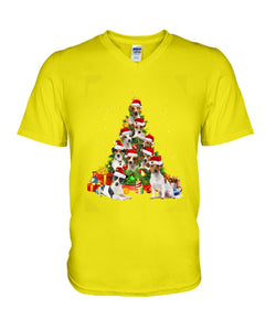 Jack Russell Christmas Gift For Christmas T-Shirt Guys V-Neck