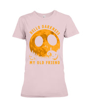 Load image into Gallery viewer, Darkness My Old Friend Halloween T-Shirt Ladies Tee
