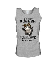 Load image into Gallery viewer, My Inner Heifer Doesn&#39;t Play Nice Funny Quote T-Shirt Unisex Tank Top