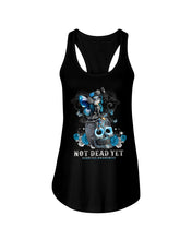 Load image into Gallery viewer, Diabetes Awareness Skull Custom Graphic Tee Ladies Flowy Tank