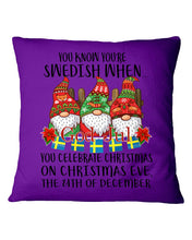 Load image into Gallery viewer, Swedish Christmas Gnome Cute Gift Tee Pillow Cover