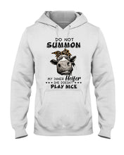 Load image into Gallery viewer, My Inner Heifer Doesn&#39;t Play Nice Funny Quote T-Shirt Hoodie