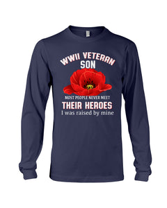 Wwii Veteran Son Gift For Veterab Mom Unisex Long Sleeve