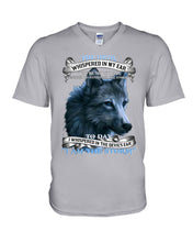 Load image into Gallery viewer, Wolf Lovers Trending Quote Tee Guys V-Neck