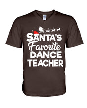 Load image into Gallery viewer, Santa Dance Teacher Christmas Shirt Guys V-Neck
