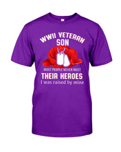 Load image into Gallery viewer, Wwii Veteran Gift For Veteran Dad Quote T-Shirt Guys Tee