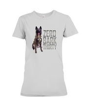 Load image into Gallery viewer, K9 Dog Hero Zero Bark Thirty Ladies Tee