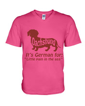 Load image into Gallery viewer, Dachshund German Shirt For Dachshunds Dog Lovers Guys V-Neck