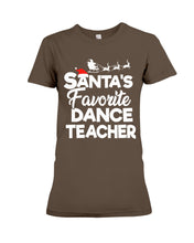 Load image into Gallery viewer, Santa Dance Teacher Christmas Shirt Ladies Tee