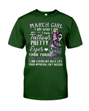 Load image into Gallery viewer, Tattoos Pretty Eyes Gift For March Girl T-Shirt Guys Tee