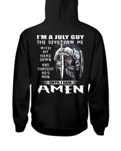 Load image into Gallery viewer, July Guy Amen Birthday Gift For Christian Hoodie